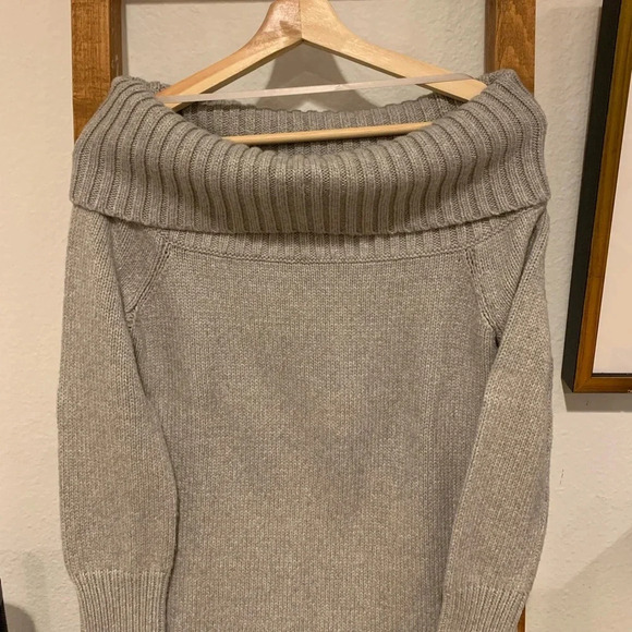 REBECCA MINKOFF EUC Erid Off the Shoulder Sweater Mini Dress Tunic S - Picture 4 of 8